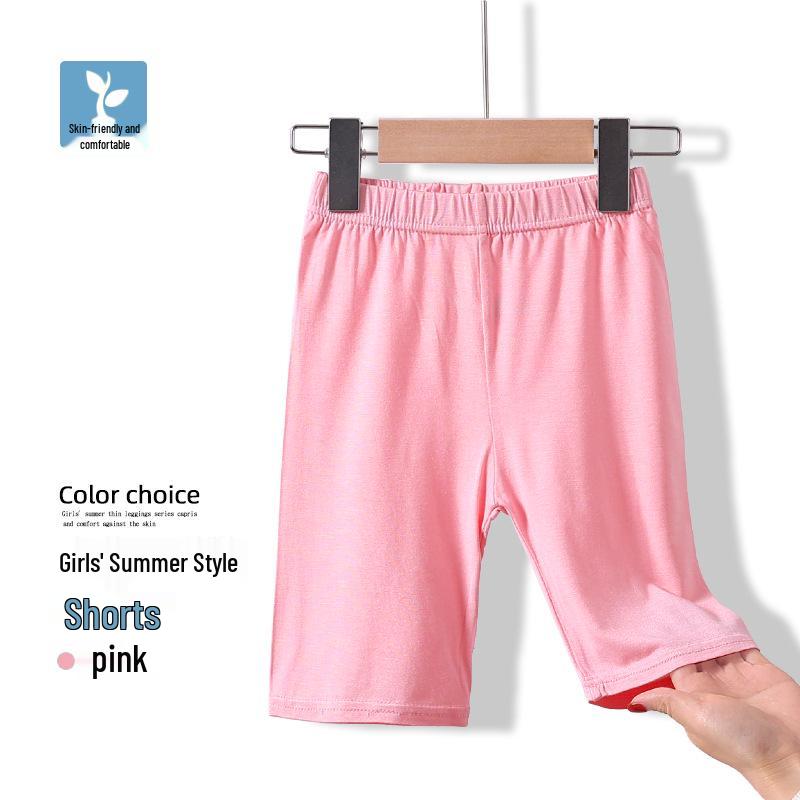 Girls' Modal Leggings for Spring/Summer - Black or White Dance Pants, Medium/Large Sizes