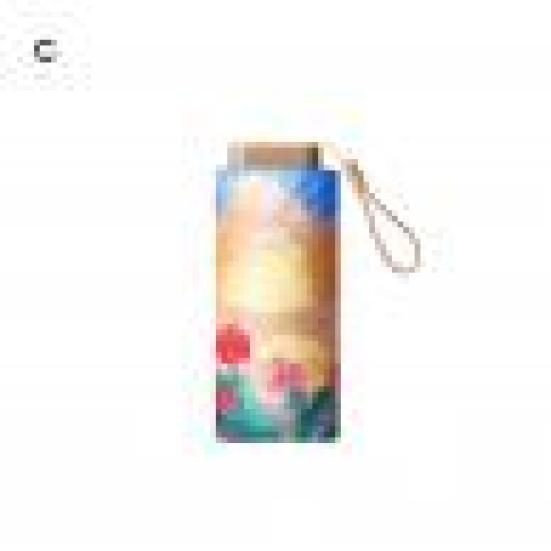 Přenosný deštník olejomalba vzor Dobře vypadající krásný multifunkční ochrana proti dešti Ocelový skládací design Venkovní nabídka slunečního deštníku