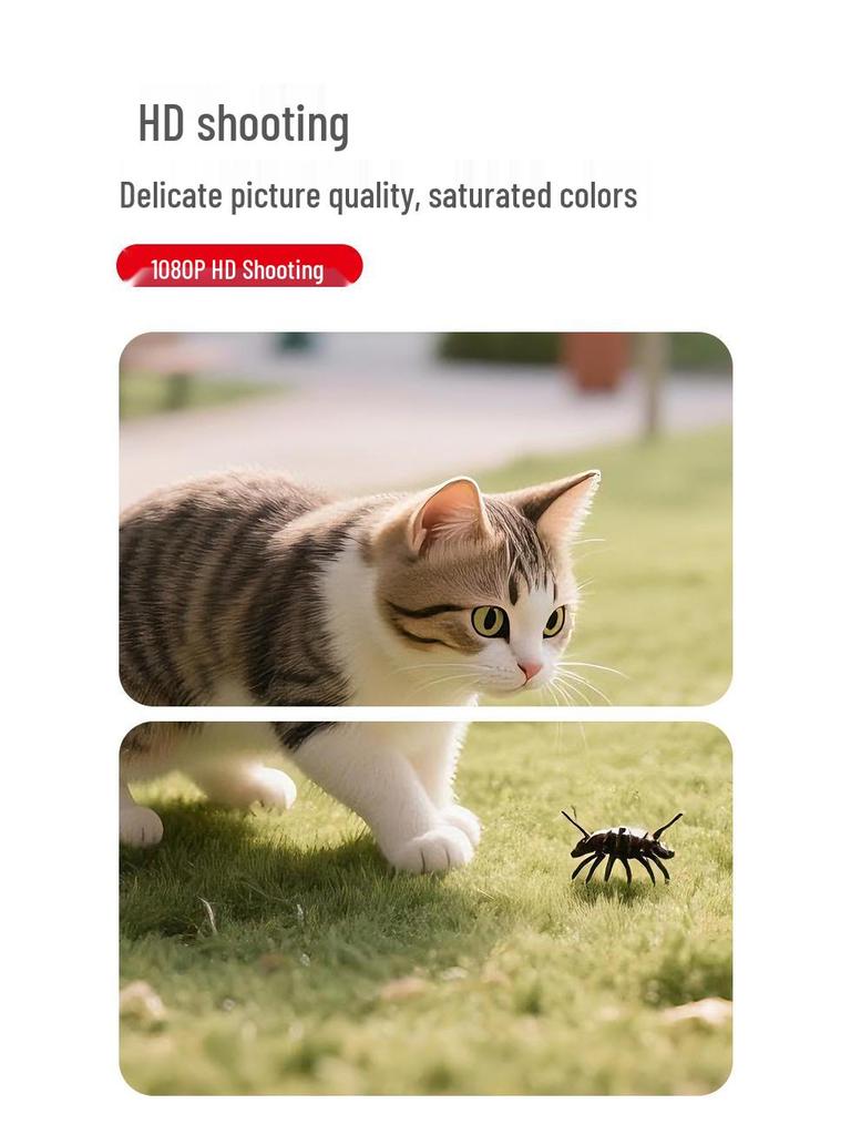 1080p Mini Sports Camera - Portable HD Thumb Recorder with Large Screen for Cycling