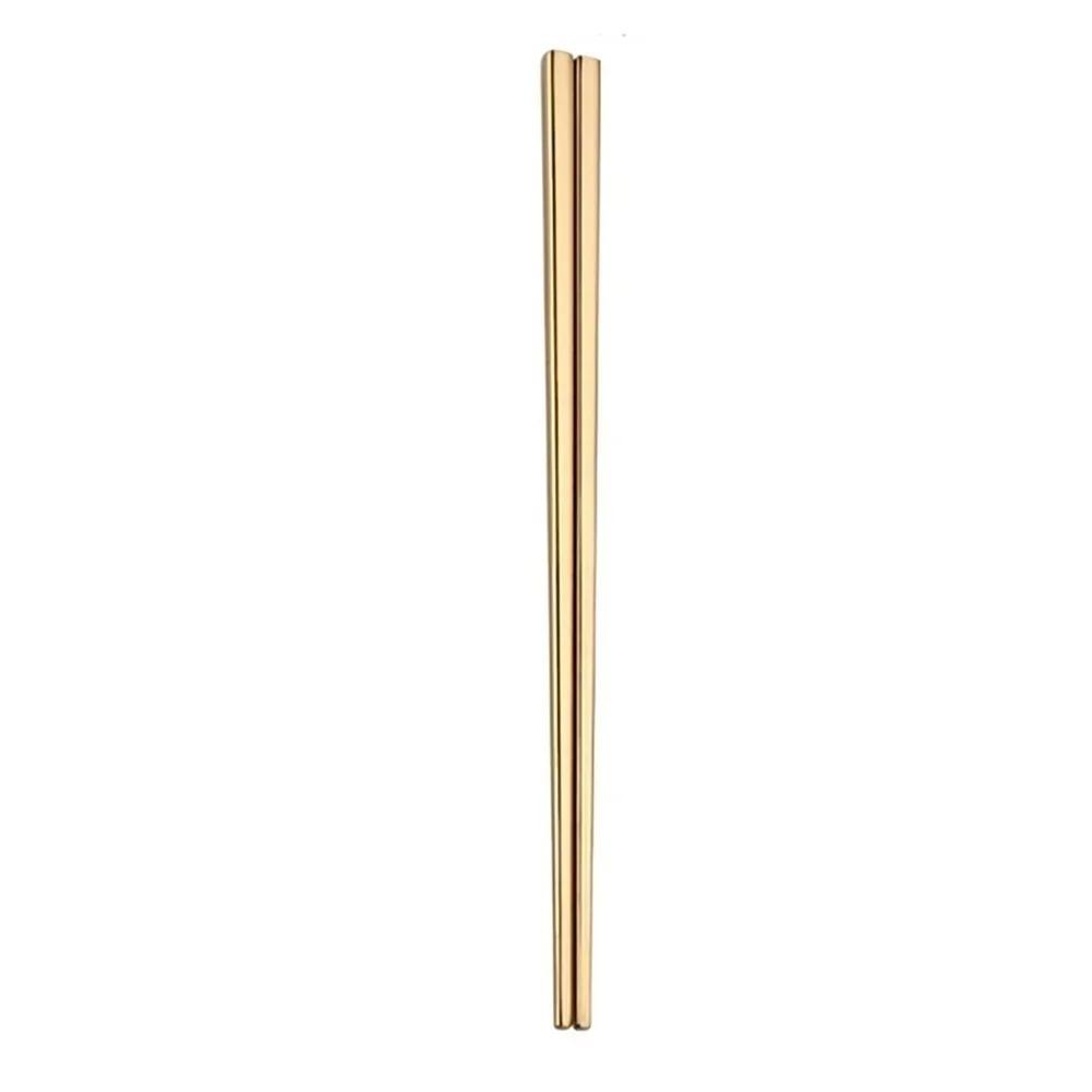 1Pair Stainless Steel Tableware Colorful Length 23cm Reusable Chopsticks Dishware Wedding Party Festival Occasions Chinese Gift