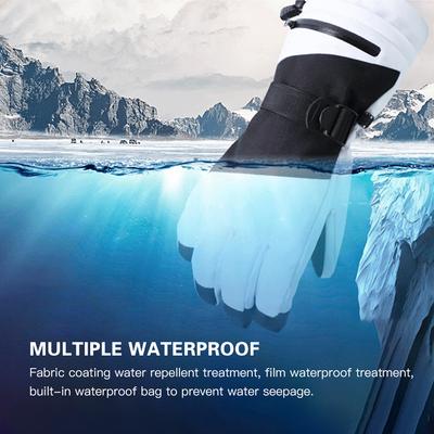 Ski Gloves Snow Gloves Mens Womens Waterproof & Windproof Touchscreen Gloves for Cycling