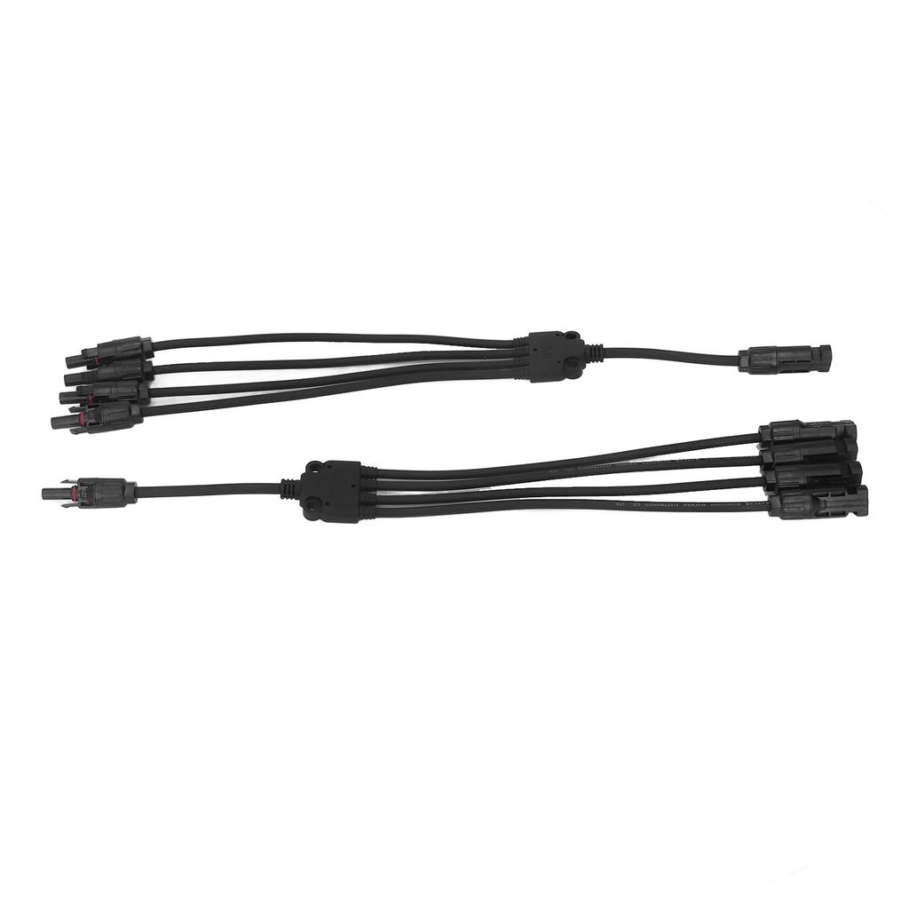 2 PCS Y Branch Solar Connectors 1 To 4 Splitter PV Parallel Connector Solar Cable Wire Plug 1000V