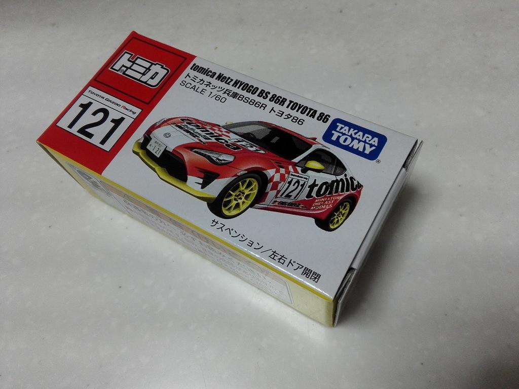 Tokyo Motor Show Commemorative Tomica Netz Hyogo BS86R Toyota 86 and Crazy Miniature Car Circle with Case (Red White)