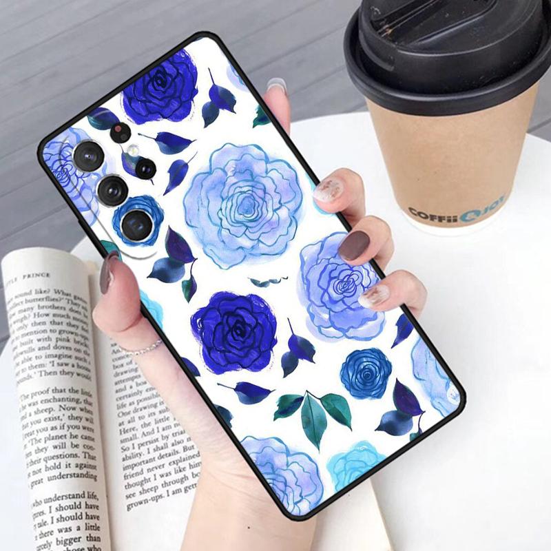 Watercolor flower phone case Cover For Samsung Galaxy S24 S25 Ultra S21 S22 Ultra S10E Note 10 Plus Note 20 FE S23