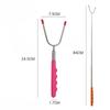 Adjustable Stainless Steel BBQ Skewers With Colored Handles For Chicken Leg Kebabs Outdoor Camping Cooking Tools