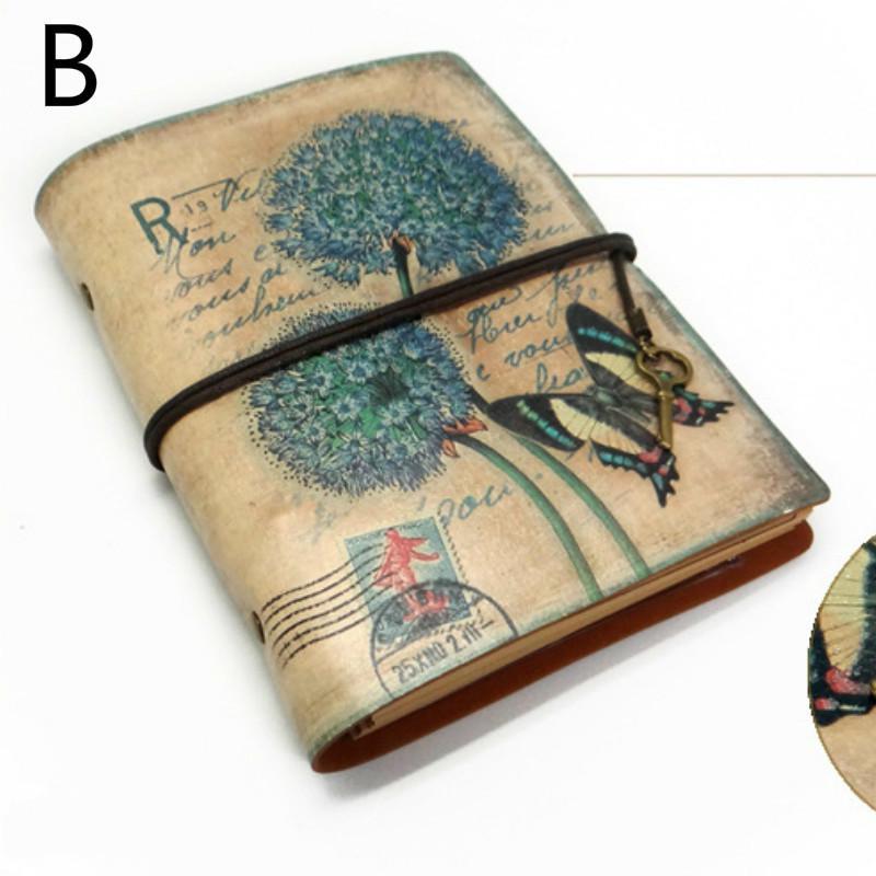 Vintage Stationery PU Leather Notebook Creative Kraft Paper Planner Sketchbook Agenda Diary Notebook