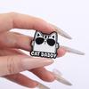 Punk Cat Enamel Pins Custom MY CAT AND I TALK SHIT ABOUT YOU Brooches Lapel Badges Clothes Animal Jewelry Gift for Kids Friends