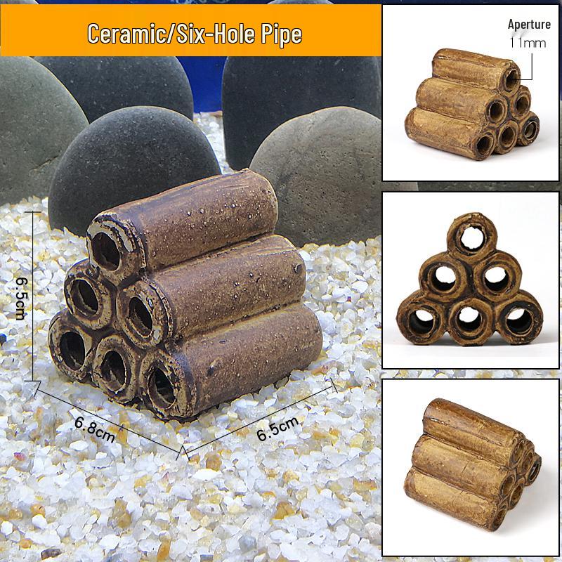 Ceramic Fish Tank Decoration: Shrimp Hiding, Cichlid Breeding, Spawning Nest.