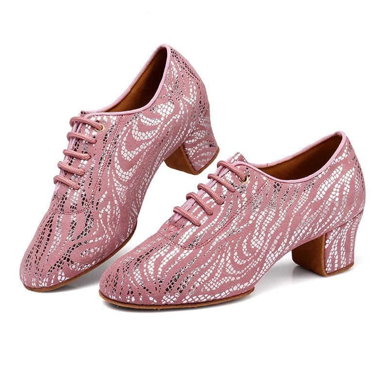 Mode Modern Jazz Dans Sneakers Kvinnor Flickor Andas Mesh Öva Dansskor Lärarskor 5 cm klack