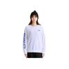 Li Ning Logo Letter Print Sports Crewneck Sweatshirt Unisex Sweatshirt White AWDS415-2