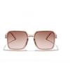Vintage Oversized Sunglasses Fashion Men Women Square Shades Eyewear Trendy Popular Brand Design Shades UV400 Eyeglasses
