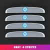 Valve Stems Caps 4PCS Car Mirror Sticker Door Side Anti Collision Strip Decals For Volkswagen VW Polo Jetta Sagitar Magotan Pass Zh7