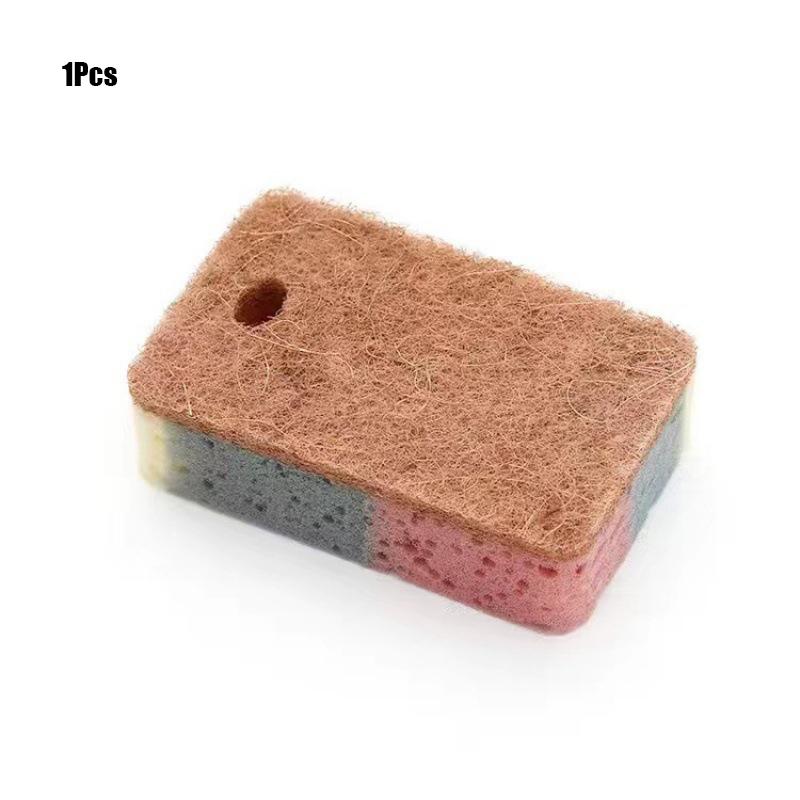 Multi-surface Cleaning Dishwashing Sponge 1-20Pcs Colorful Wood Pulp Cotton Magic Scrub Pads for Kitchen Home Bathroom Use