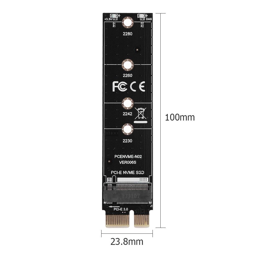 1/2/3/5Pcs NVME M.2 to PCI E3.0 1X High Speed Extension Adapter Card M Key NGFF Converter Card Module Converter Card
