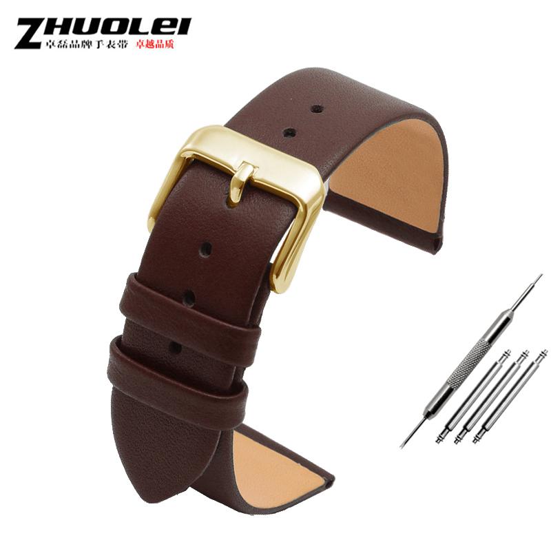 Ultra-thin soft genuine leather watchband for brand watches band 12 14 15 16 17 18 19 20mm watch strap