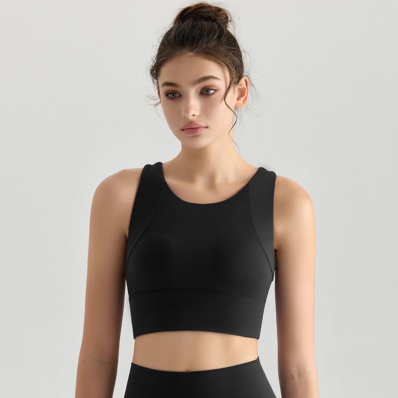 Chuandun Ademend Yoga Vest voor Dames met Ingebouwde Ondersteuning