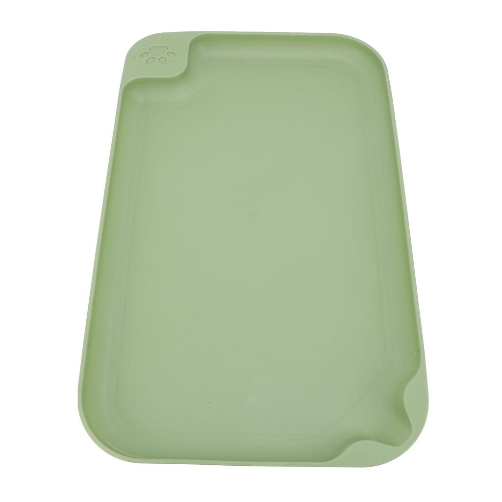 Cat Food Mat Raised Edges Pet Feeding Mat Prevent Overflow Dog Water Bowl Tray Anti Slip Base Pet