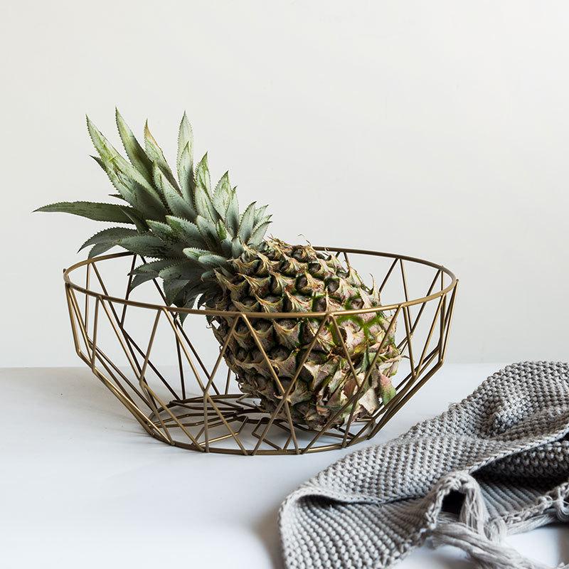 

Cheng Lei European-Style Wrought Iron Fruit Basket and Snack Plate for Living Room зелений