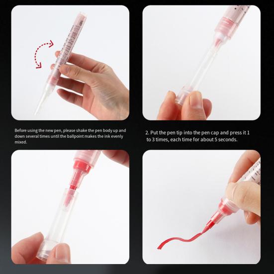 Permanent Paint Pen Oil-Based Markers Quick Dry Waterproof Marking Pens for