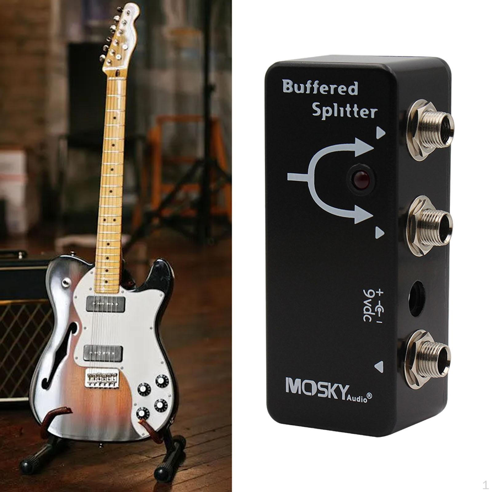 

Буферизованный разветвитель Сигнальный тракт гитары Эффект Универсальный Надежный Металлический корпус