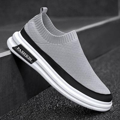 Socks Sports Shoes Spring and Summer Flying Woven Surface Trendy Shoes One Pedal Casual Men's Shoes