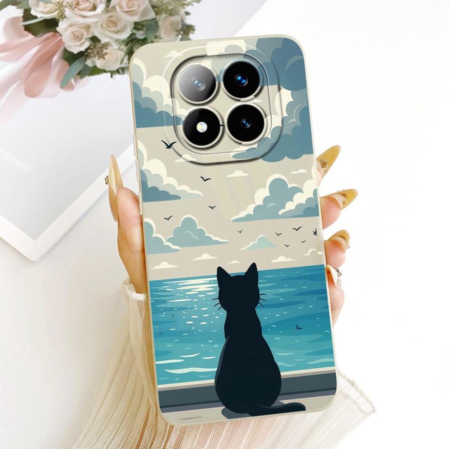 For Xiaomi Redmi Note 14 Pro Plus Case 14Pro 4G Soft Silicone Cover flower Cherry Phone Case For Redmi Note14 14Pro+ Coque Funda