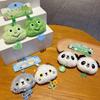 1pair Animal Cute Plush Keychain Cartoon Panda Backpack Pendant Lovely Couple Key Chain  Accessory