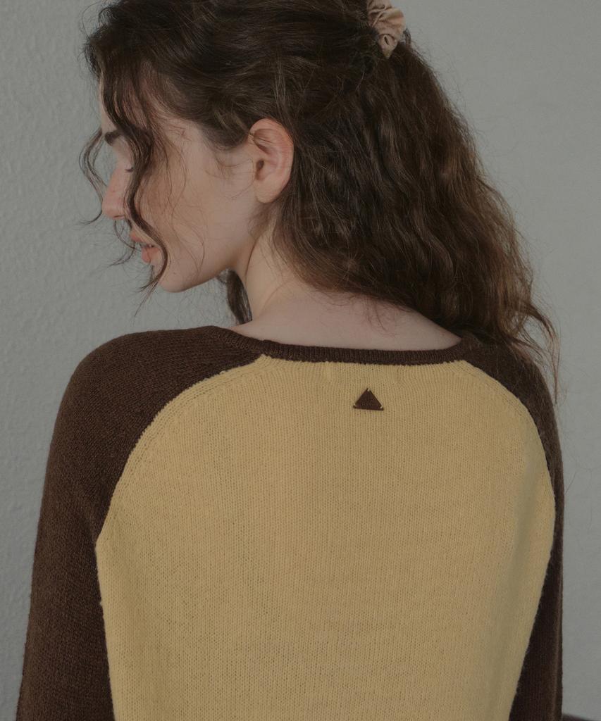 OURNOSTALGIA Dobby Raglan Knit_Butter Yellow(Ocb6Kn37)