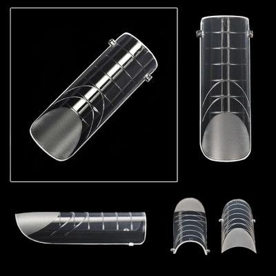 Matte Schnellaufbau Nagelformspitze Vollabdeckung Duale Formen Nägel Poly Nagelgel Verlängerung Obere Form Top Falsche Spitzen Maniküre Werkzeuge