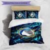 Atalanta FC Printed 3PCS Bedding Set Breathable Duvet Cover with Pillowcases Decorative Bed Linen for Bedroom Home