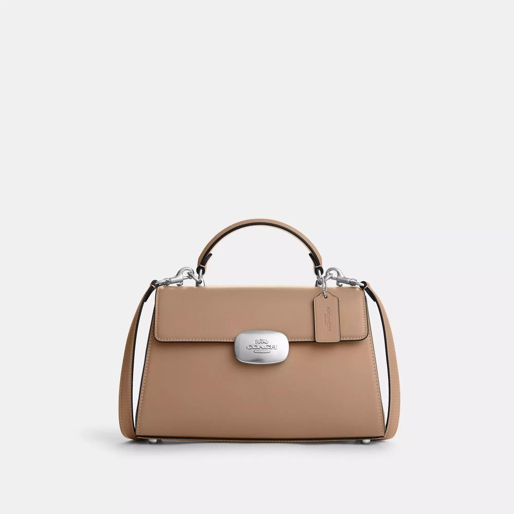 

Coach Eliza Top Handle серебристо-серо-коричневый