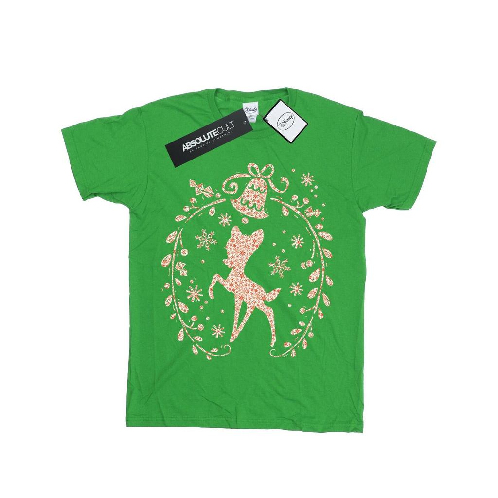 Disney Boys Bambi Christmas Wreath T-Shirt