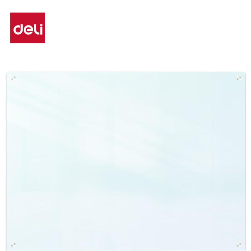 Deli Wall-Mounted Magnetic Tempered Glass Whiteboard