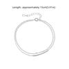 Lightweight Zircon Chain Bracelet Silver Color Pulseras Mujer Sweet Silver Bracelet  Women