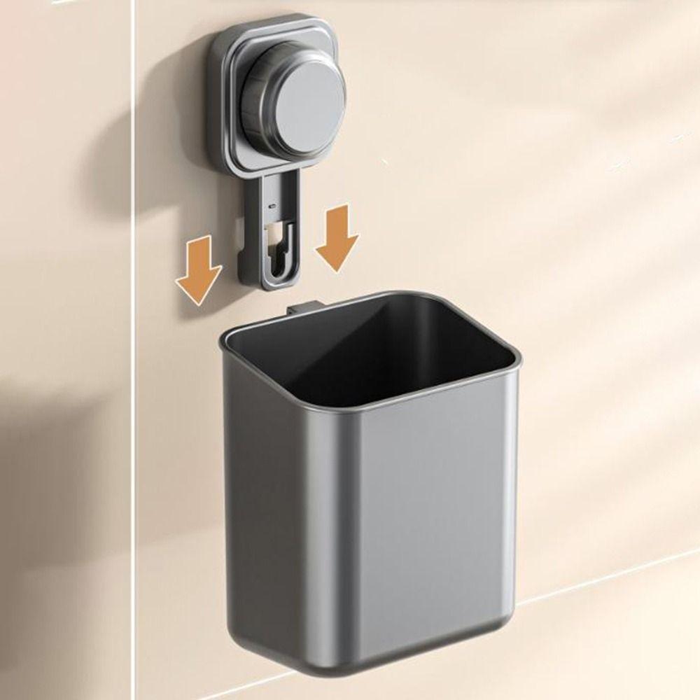 Wall Mounted Face Towel Storage Box Punch-Free Shower Basket Suction Cup Storage Box  Bathroom