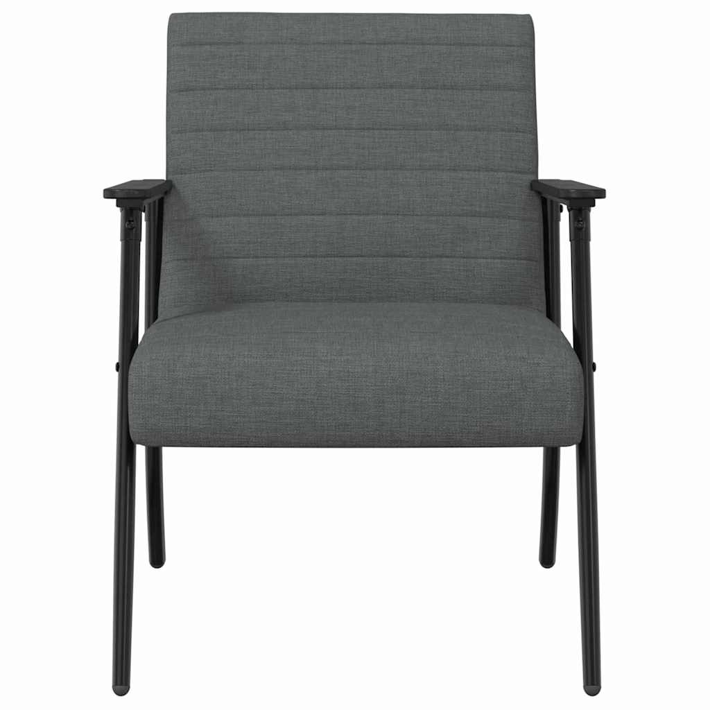 Armchair Dark Grey 59 x 75 x 78 cm Fabric