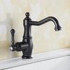 Bathroom Basin Faucet Chrome/Black Brass Sink Faucet Hot&Cold Mixer Wash Table Basin Tap Single Handle Crane