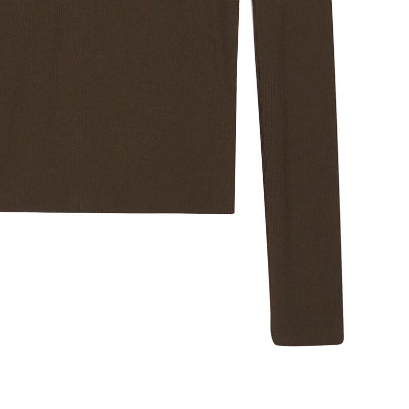 LESS Women's Lambswool Round Neck Pullover Sweater