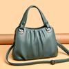 Bolso Tote Simple de Color Sólido para Mujer, Bolso de Hombro Plisado a la Moda, Bolso Cruzado Casual Diario Multibolsillo Adecuado para Uso Diario y Compras