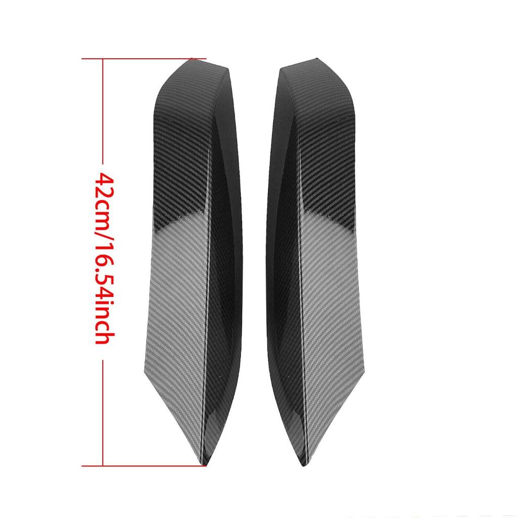 Carbon Look/Black For BMW F80 M3 2014-2019 F82 F83 M4 2015-2020 Front Bumper Splitter Canards Apron Side Spoiler Body Kit Cover