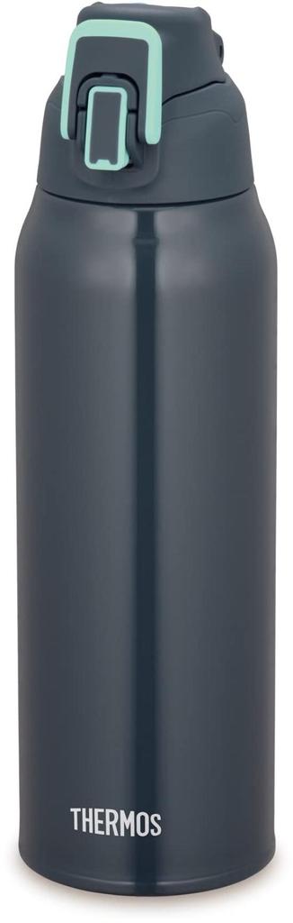 Thermos Vacuum Insulated Sports Bottle, 1L, Navy Mint, Cold Only, FHT-1002F NVMT