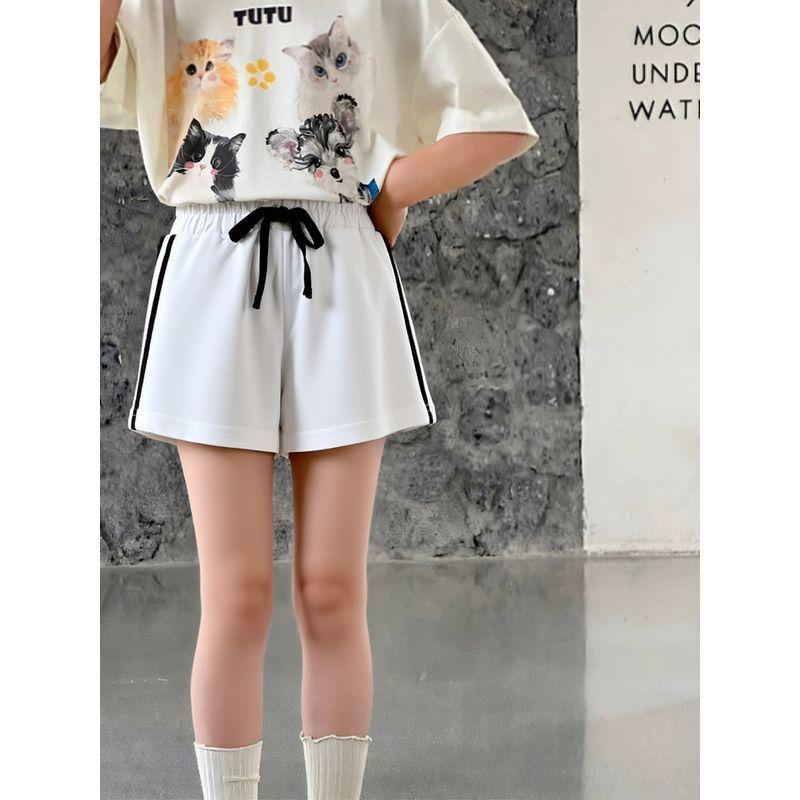 27home Children Cotton Double-Layer Shorts