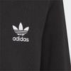 Adidas Originals Trefoil Logo Print Half-Zip Stand Collar Sweatshirt Kids sweatshirt Black HK0336
