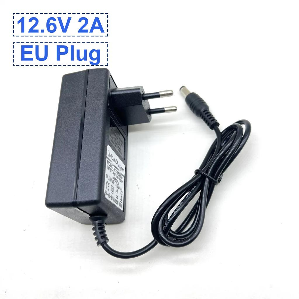 12.6V 21V Lithium Battery Charger EU US Plug Drill Polisher Electric Water Gun Power Adapter For Makita Battery Charging