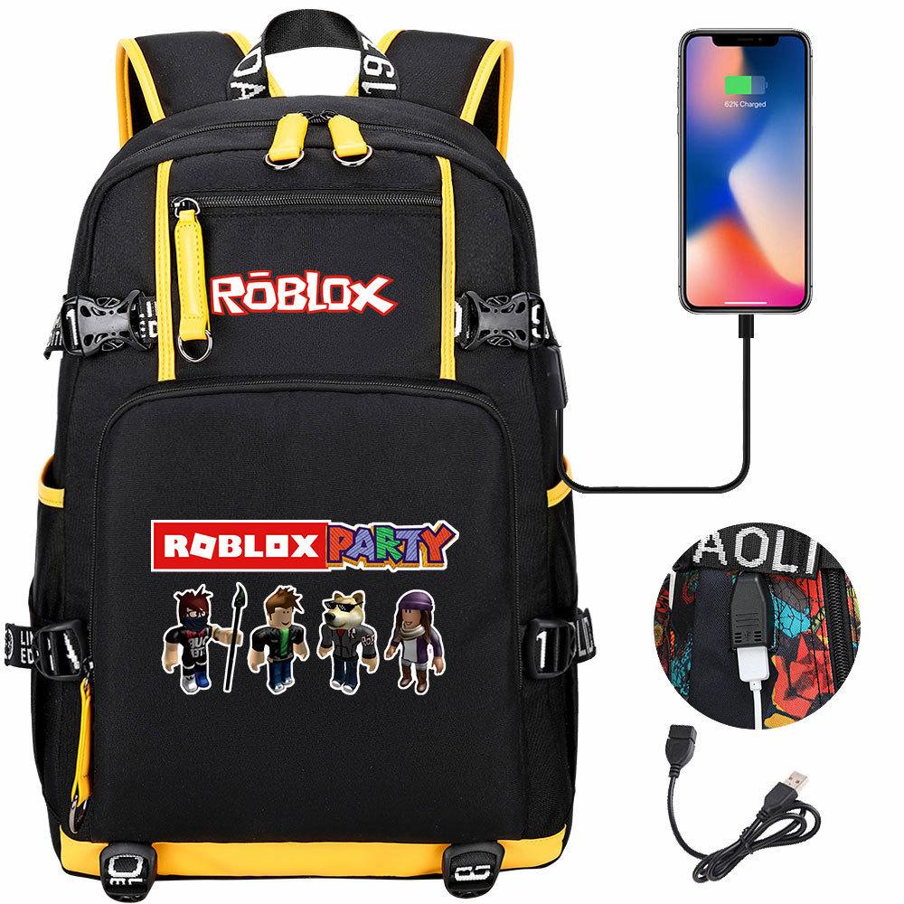 Game World USB Large Capacity Teen Student School Bag Men's and Women's Leisure Travel Backpack