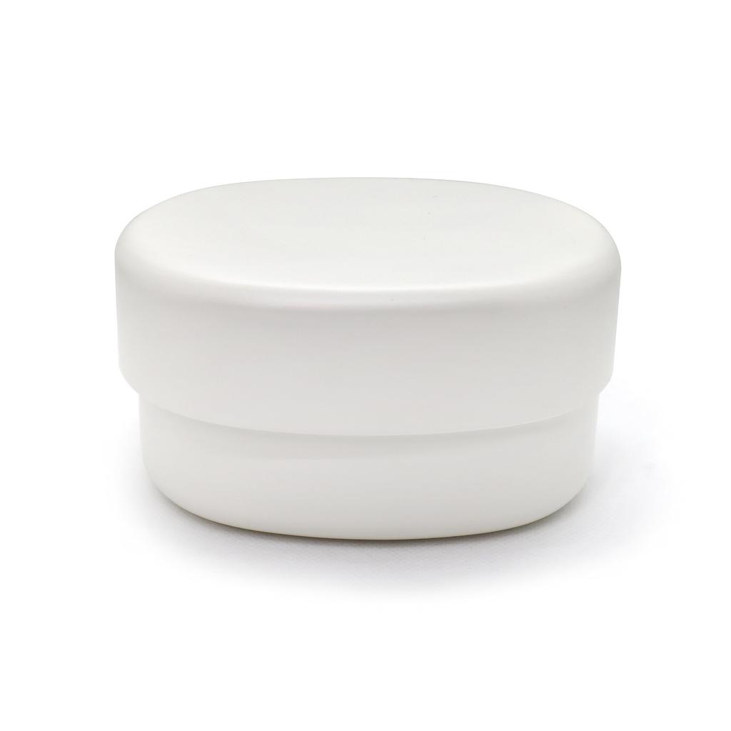 CORETARI Bento Microwave and Dishwasher Small White (Coretari) Japanese-Made Box, Two-Tier, 430ml, Safe, Oval,