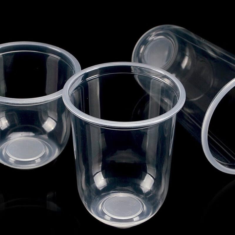 

Pabei 500ml Disposable Plastic Cups with Lids (200 Pack)