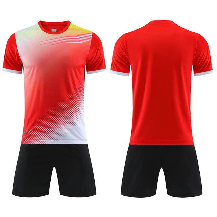 New Children'S Short-Sleeved Football Training Suit, Adult Quick-Drying Breathable Game Team Uniform, Light Board Football Jersey For Men And Women