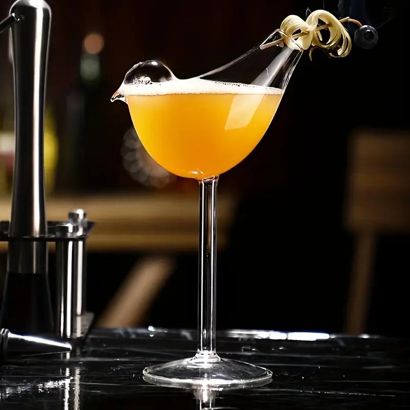 2ks, 6,8oz Birdie sklenice na víno - čiré skleněné poháry pro bar, hospodu, klub, restauraci, domácí použití - kreativní flétny na šampaňské pro letní nápoje
