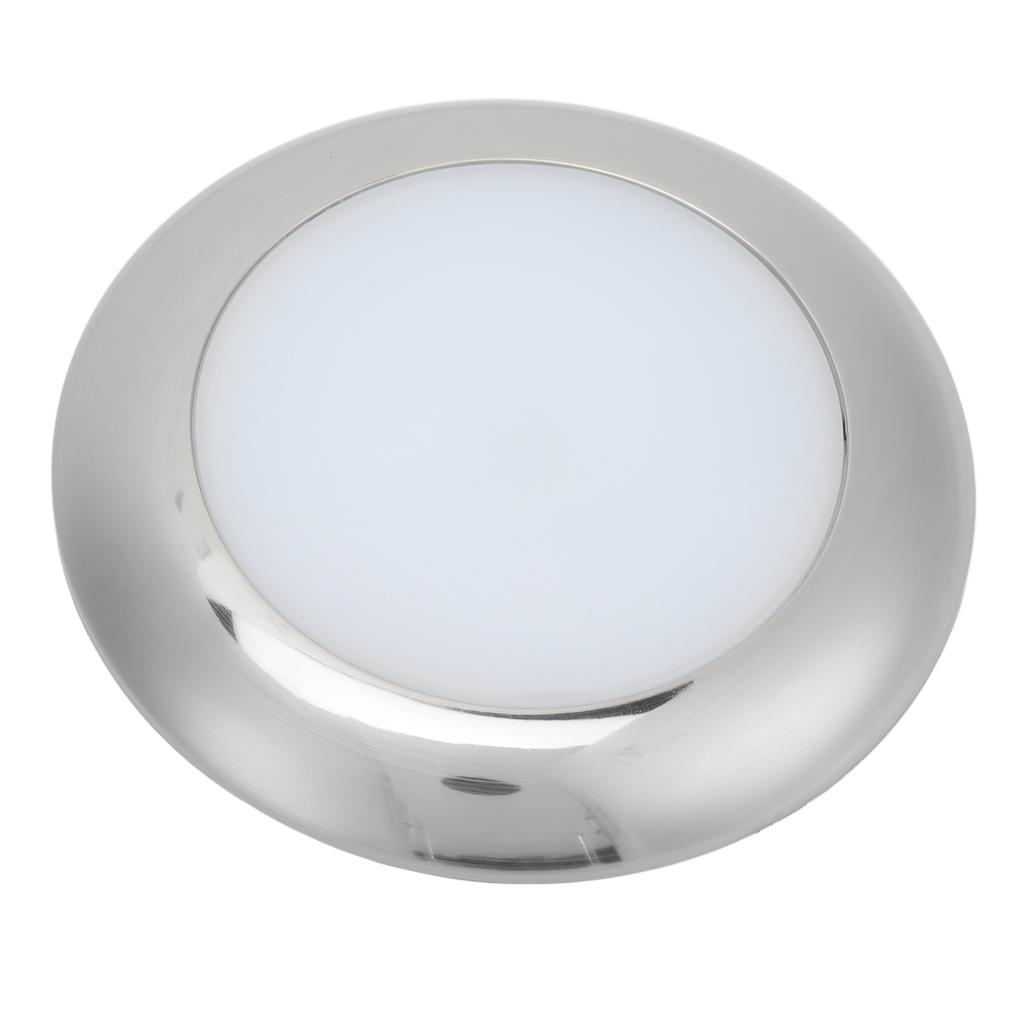 152mm/6.0in 12V LED Dome Light Ultra Slim IP66 Waterproof Surface Mount for Marine Yacht RV Motorhom